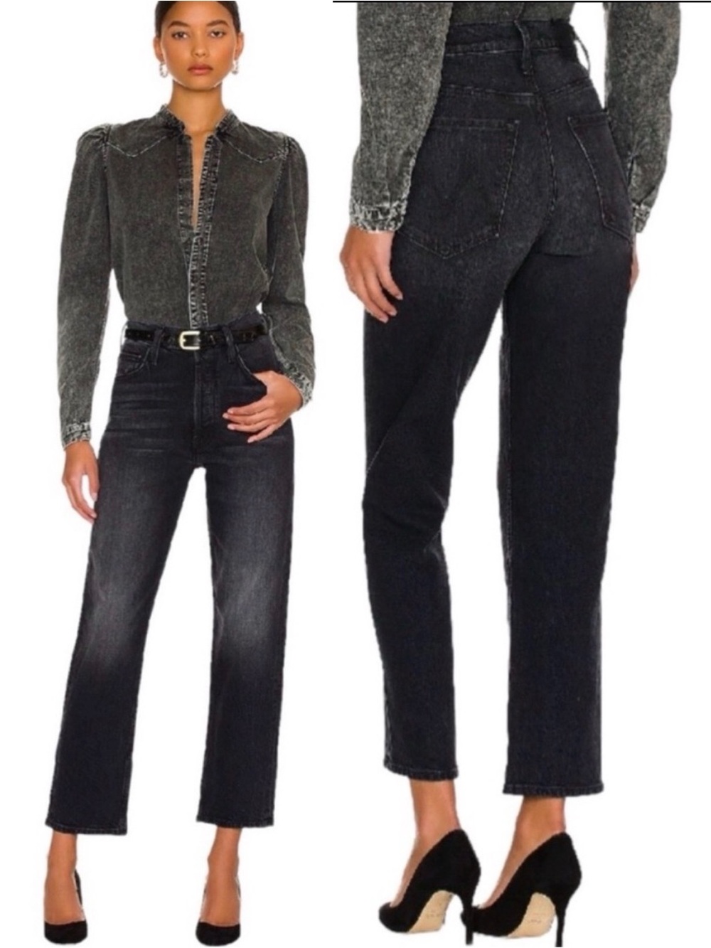 MOTHER SUPERIOR Jeans Tomcat Lies, Lies, Lies Black Size 29